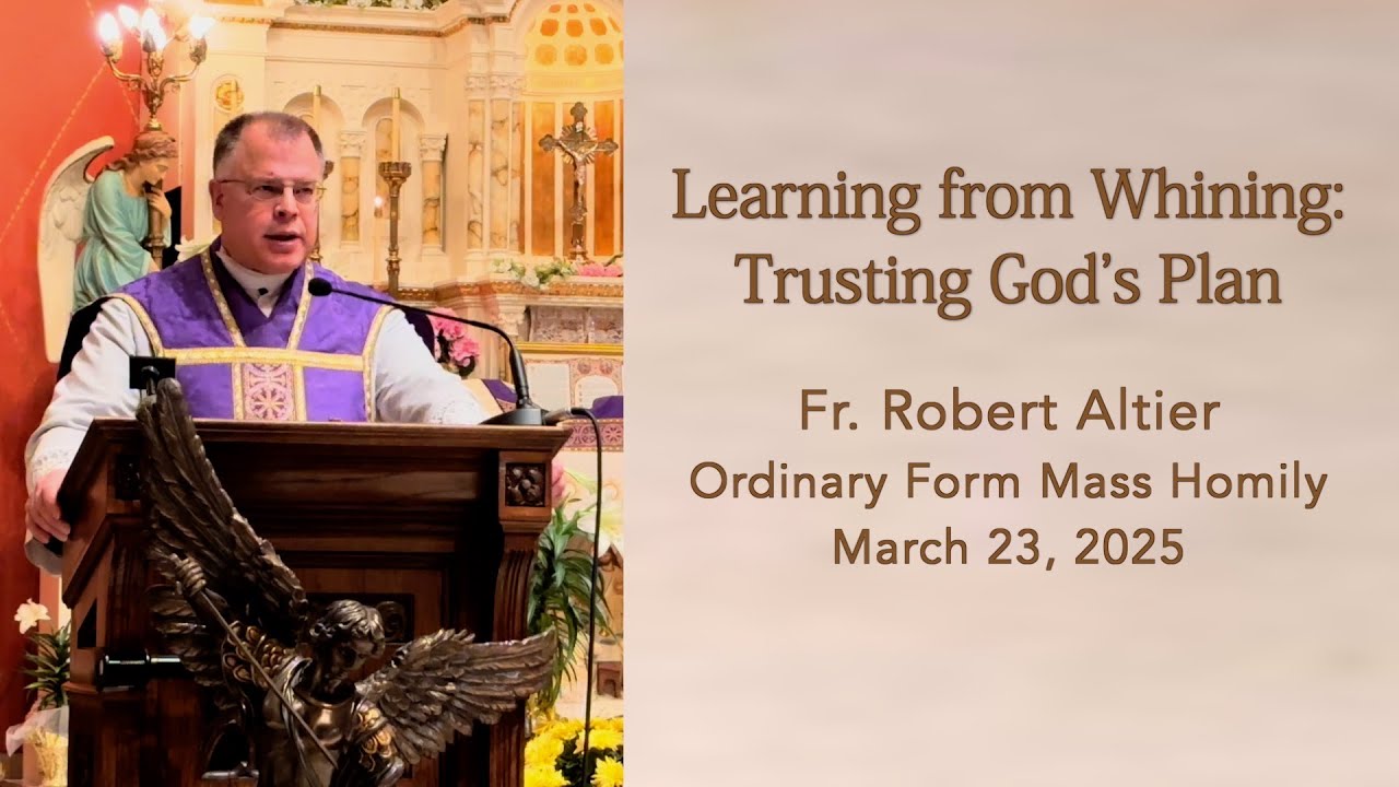 Learning from Whining: Trusting God's Plan