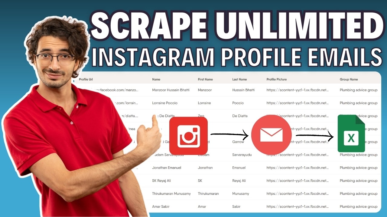 Extract Emails from Instagram profile | Web Scraping Tutorial