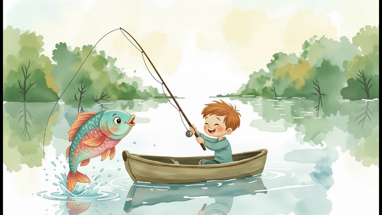 Тргај Тргај Рибарче 🎣 | Изворна македонска детска песна