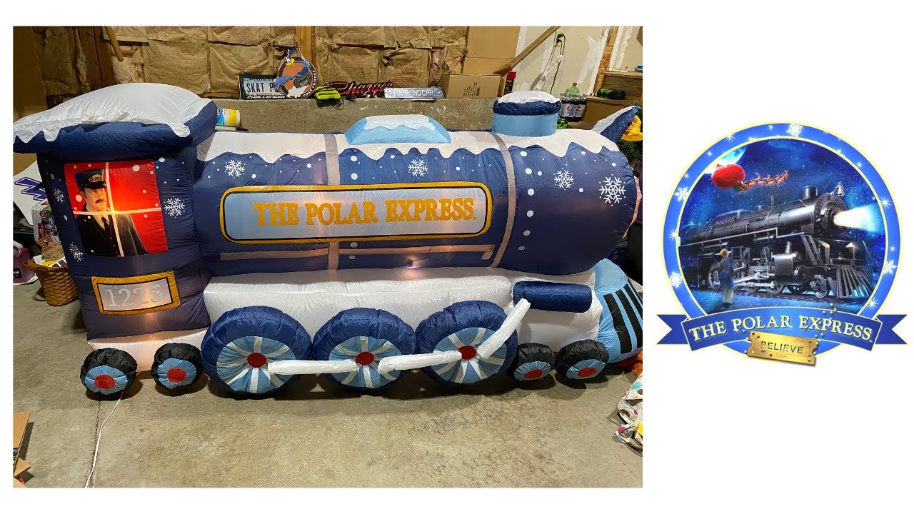 Gemmy Airblown Polar Express Train Inflatable Home Depot Exclusive Christmas 2021