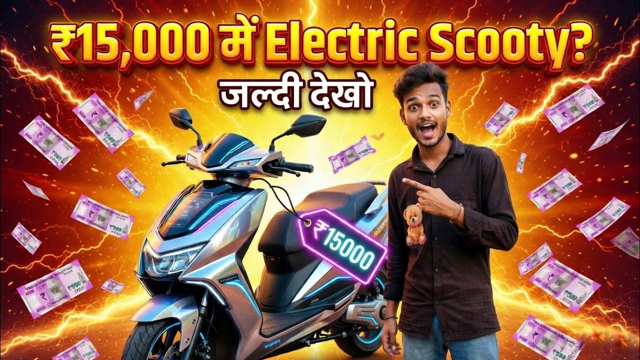 ELECTRIC SCOOTER मात्र 15000 मैं 😱 ||  EV SCOOTY ELECTRIC SCOOTER ELECTRIC BICK