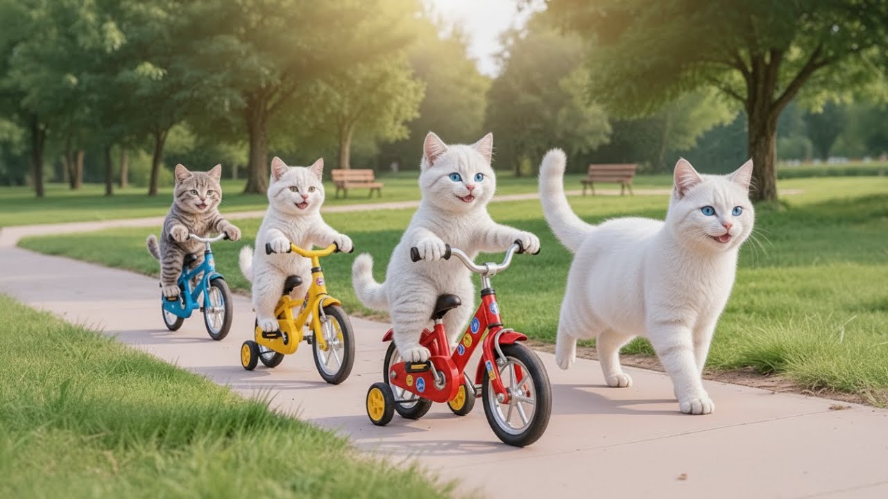 Mama Cat & Kitten Transform an Old Bicycle into a Dream Bike | A Heartwarming Story