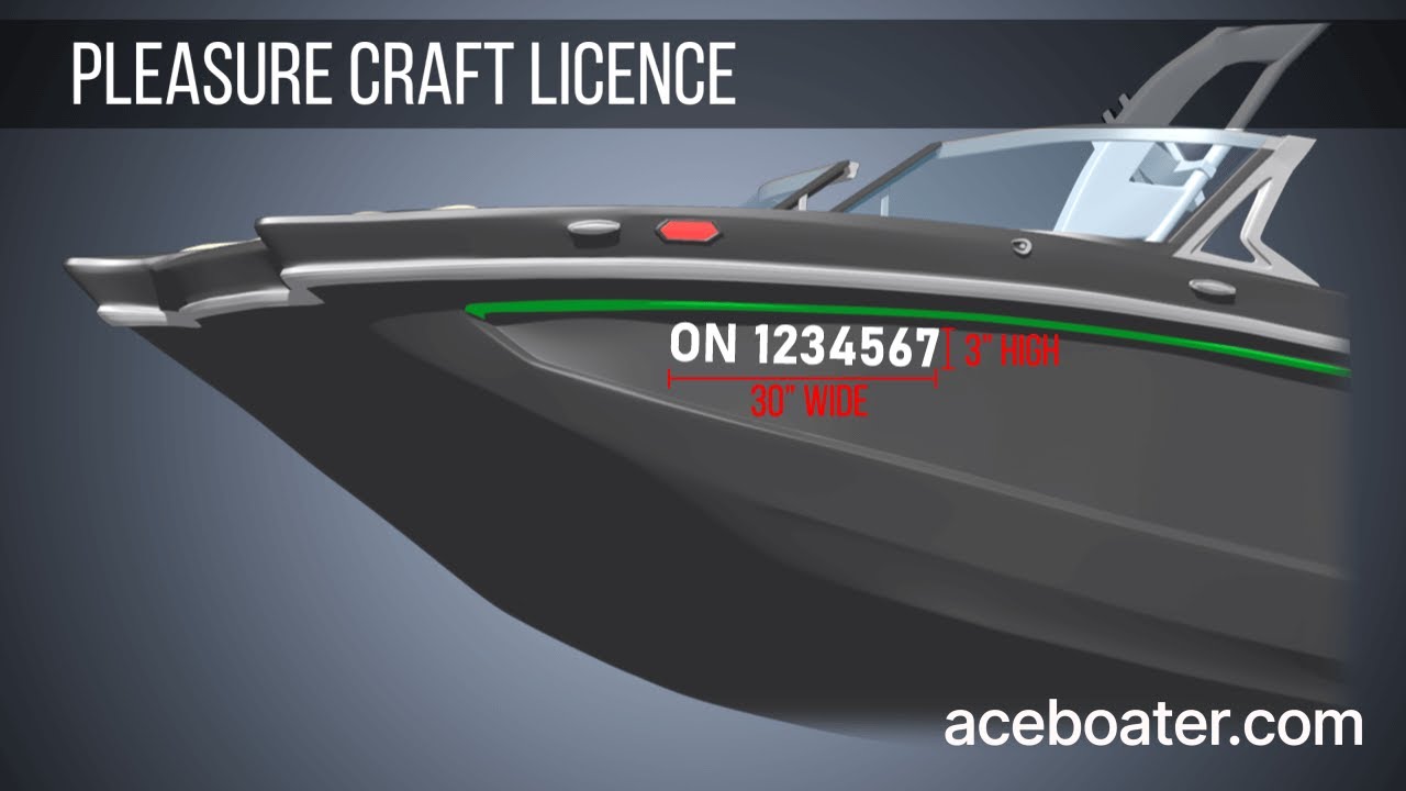 Pleasure craft licence