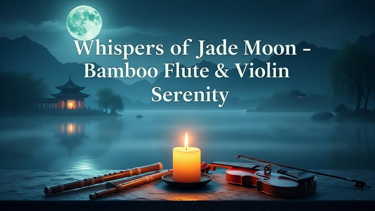 Relaxing Music of Whispers of Jade Moon | Bamboo Flute & Violin Serenity