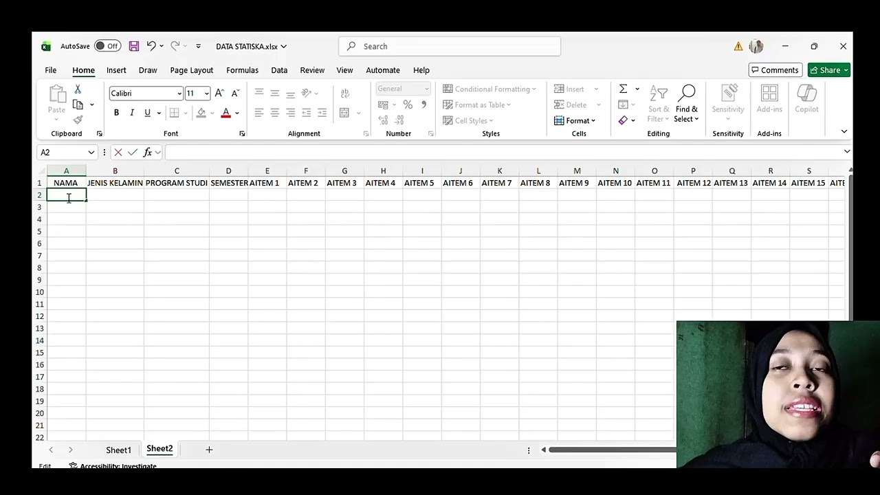 TUTORIAL LANGKAH-LANGKAH MEMBUAT KUESIONER DAN TABULASI DATA | STATISTIKA