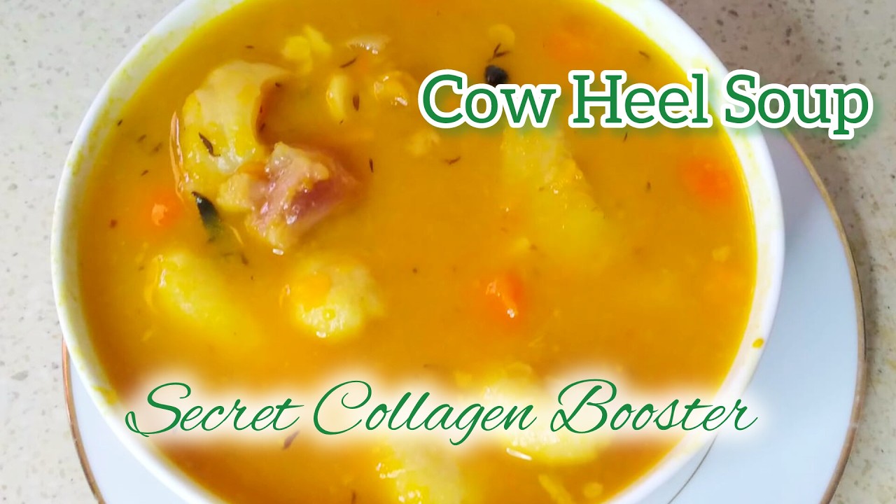 Cow Heel Soup🇹🇹🇯🇲||Cow Foot Soup for Beautiful Skin||Caribbean Style Rich Cow Foot (Heel) Soup