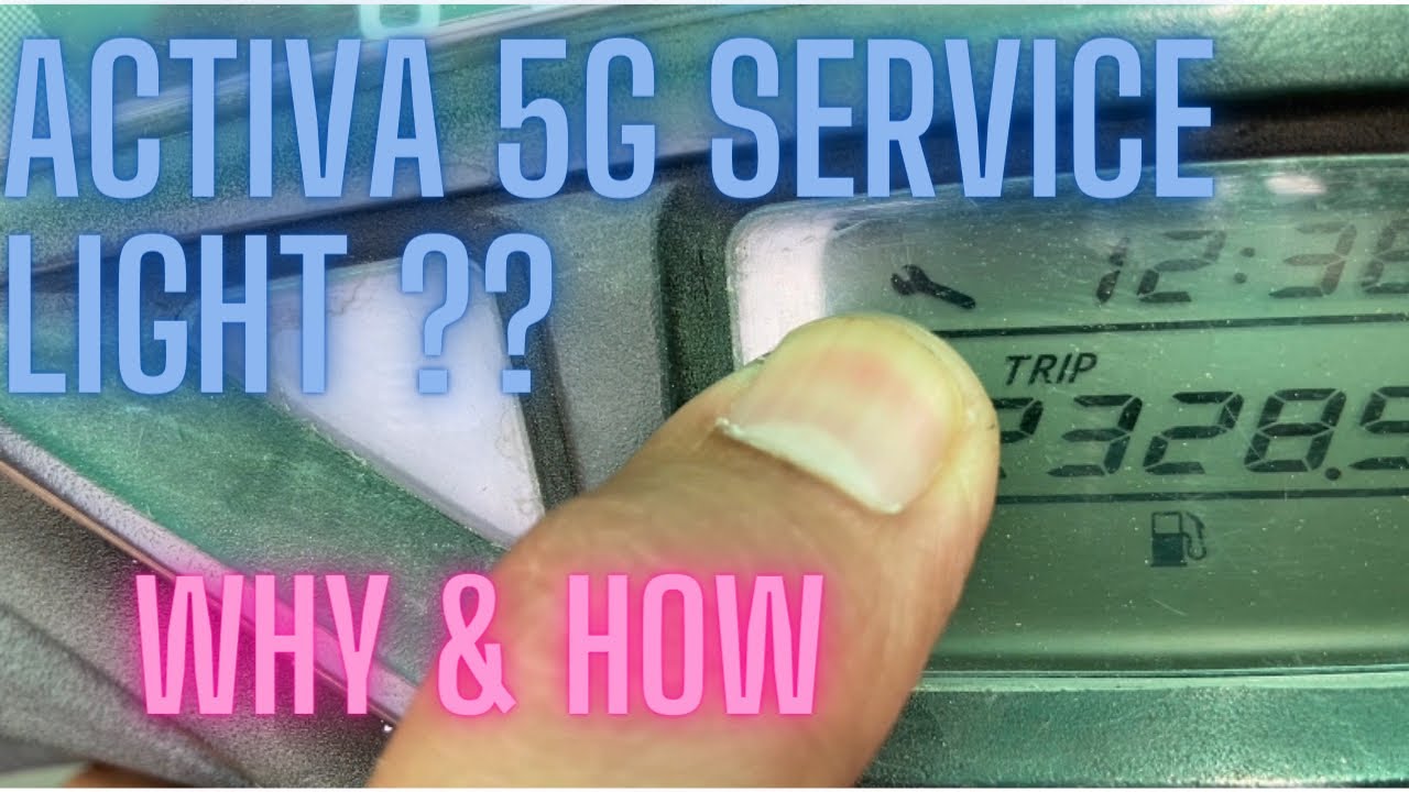 Honda Activa 5G Service Indicator Information With Removing Process #activa5g