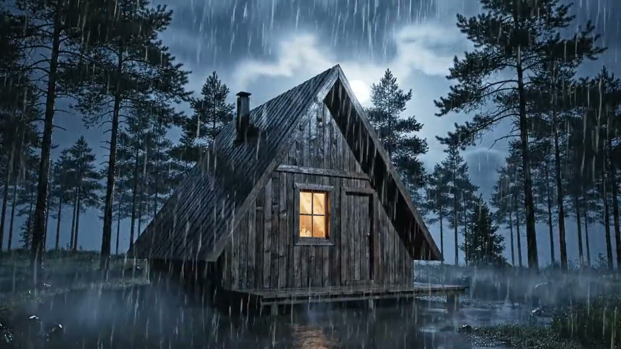 No Ads 🌧️ Brutal Heavy Rain on Tin Roof for Deep Sleep | ASMR Rain Sounds