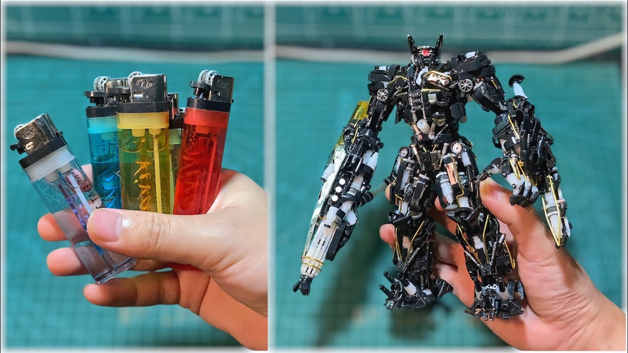 Сделайте Шоквейв (ТРАНСФОРМЕРОВ) из зажигалок 