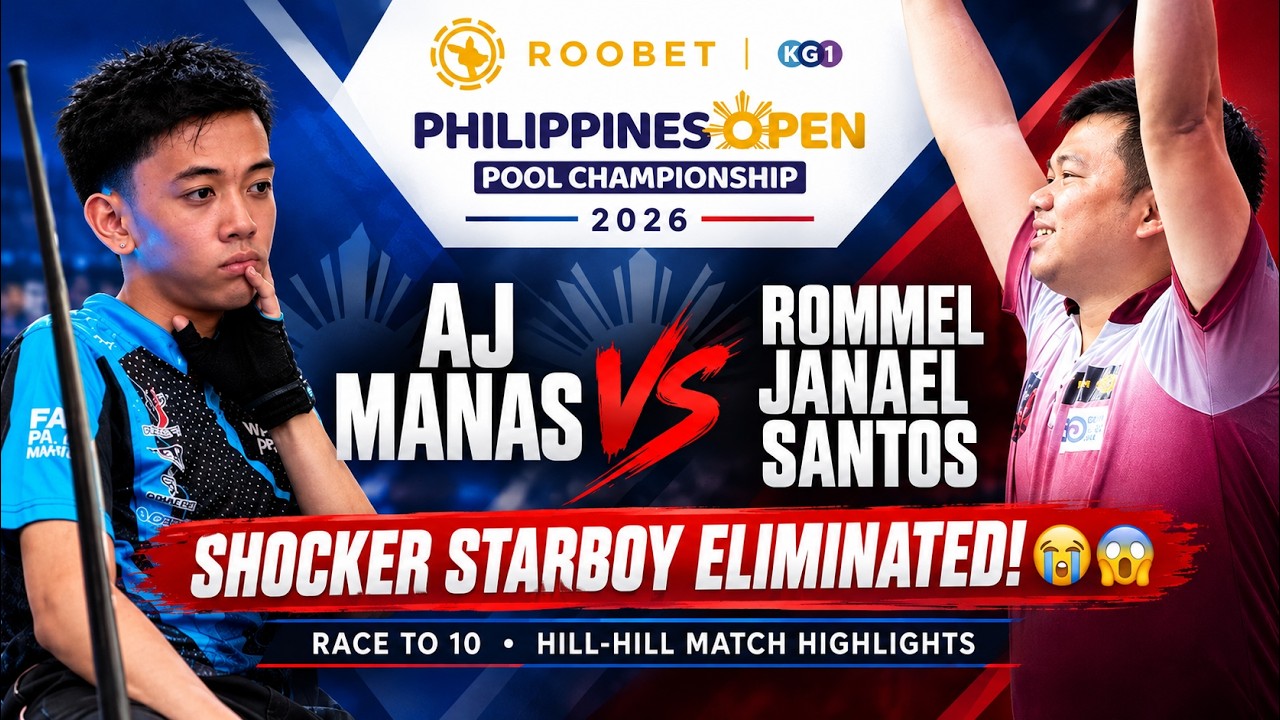 AJ MANAS ELIMINATED! 😱 ROMMEL JANAEL SANTOS SURVIVES A HILL-HILL THRILLER! | Philippines Open 2026
