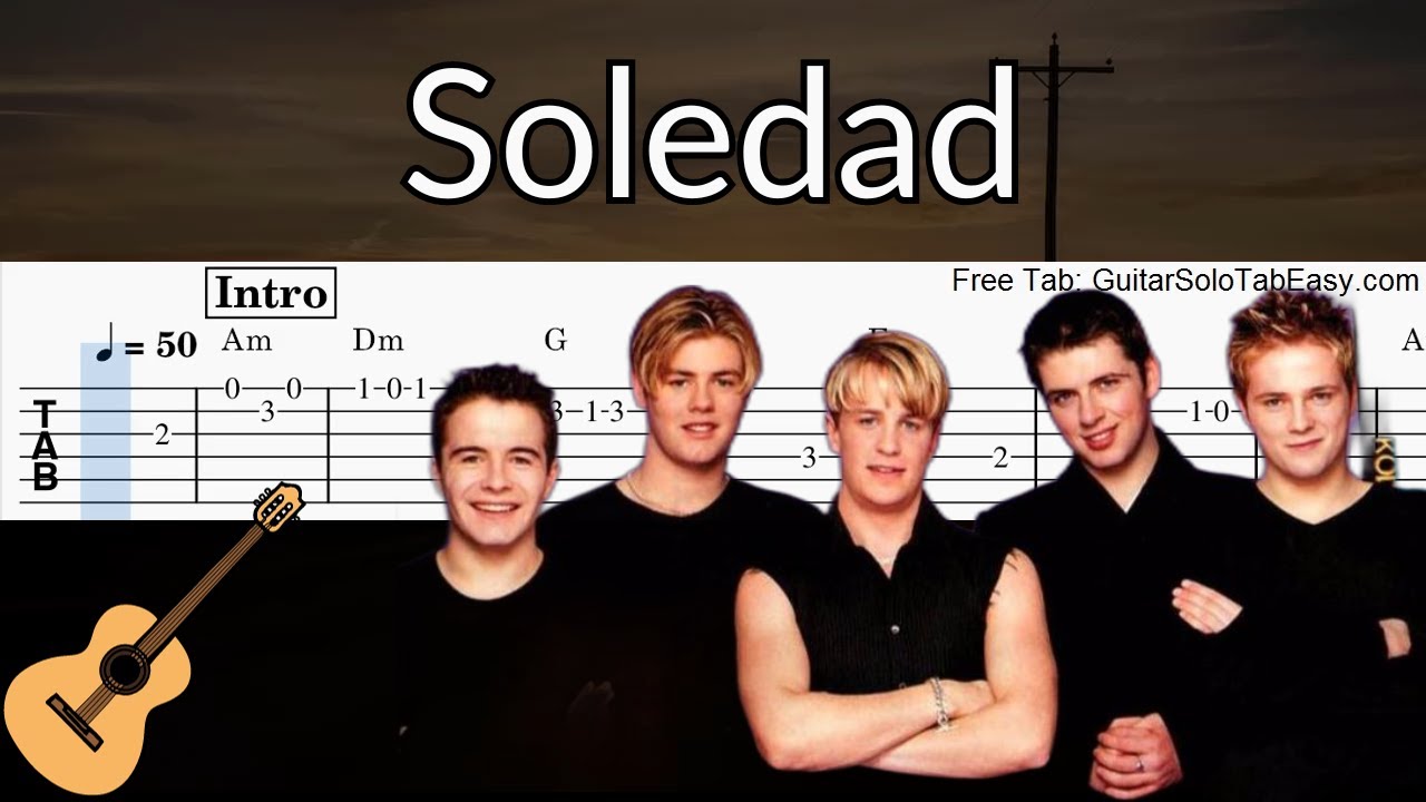 Soledad (Westlife) - Guitar Solo Tab Easy