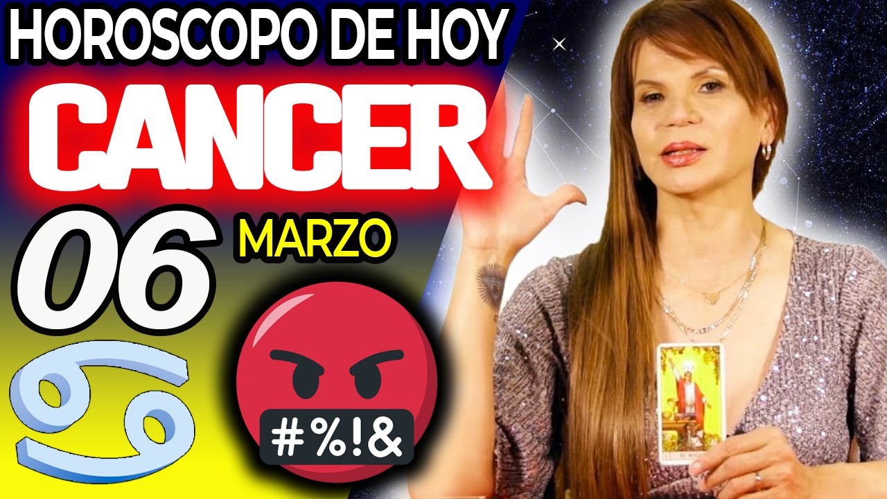 CÁNCER ♋VIENE ALGO FUERTE🤬QUE PASA POCAS VECES❗️😱 Horóscopo De Hoy 6 De Marzo 2026 | Mhoni Vidente