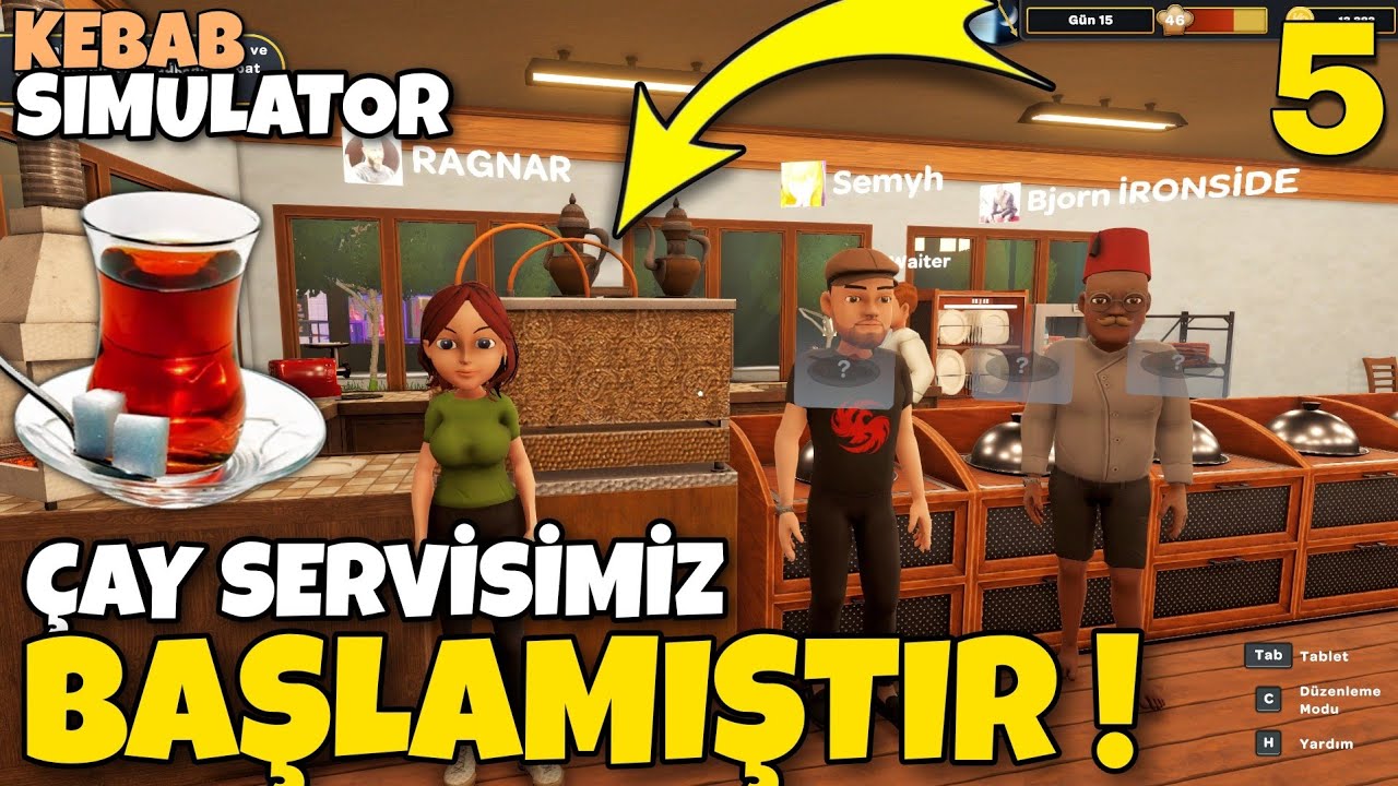 LOKANTAMIZI GENİŞLETTİK | ÇAY OCAĞI ALDIK | #kebabsimulator @55_ragnar