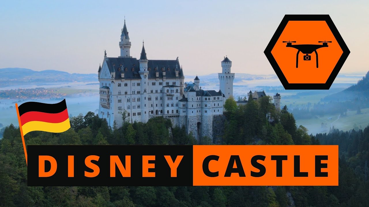 CASTLES BY DRONE | 4K | GERMAN DISNEY NEUSCHWANSTEIN