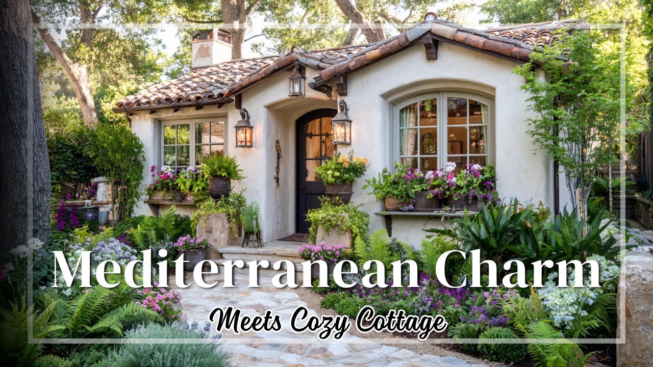 Mediterranean Meets Clapboard Cottage: Tiny House Design Ideas for a Bright, Rustic Escape