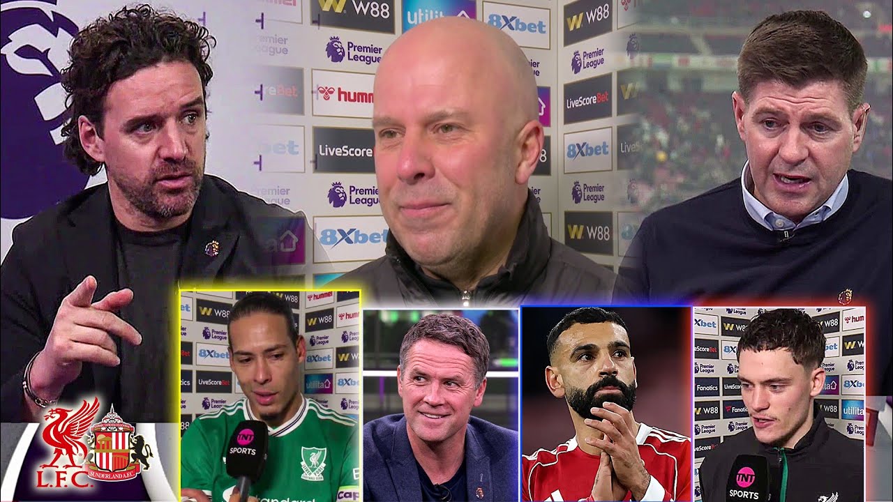 Sunderland vs Liverpool 0-1 Van Dijk Crazy Goal 🔥 Salah on fire🔥| Slot & Steven Gerrard reaction