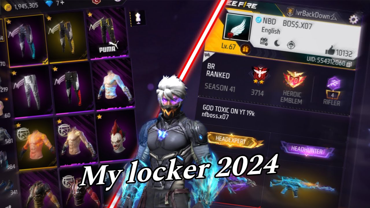 Δείχνω το locker μου στο FREE FIRE!😱 { 500 gun skins / 600 t-shirts ++}🤯🔥