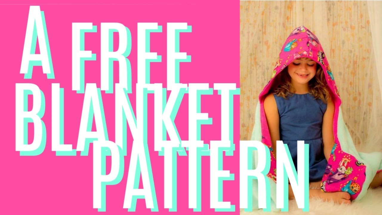 FREE Holiday Gift idea!!  The Snuggle blanket Sewing Pattern is SO cozy with Hood and Pockets!