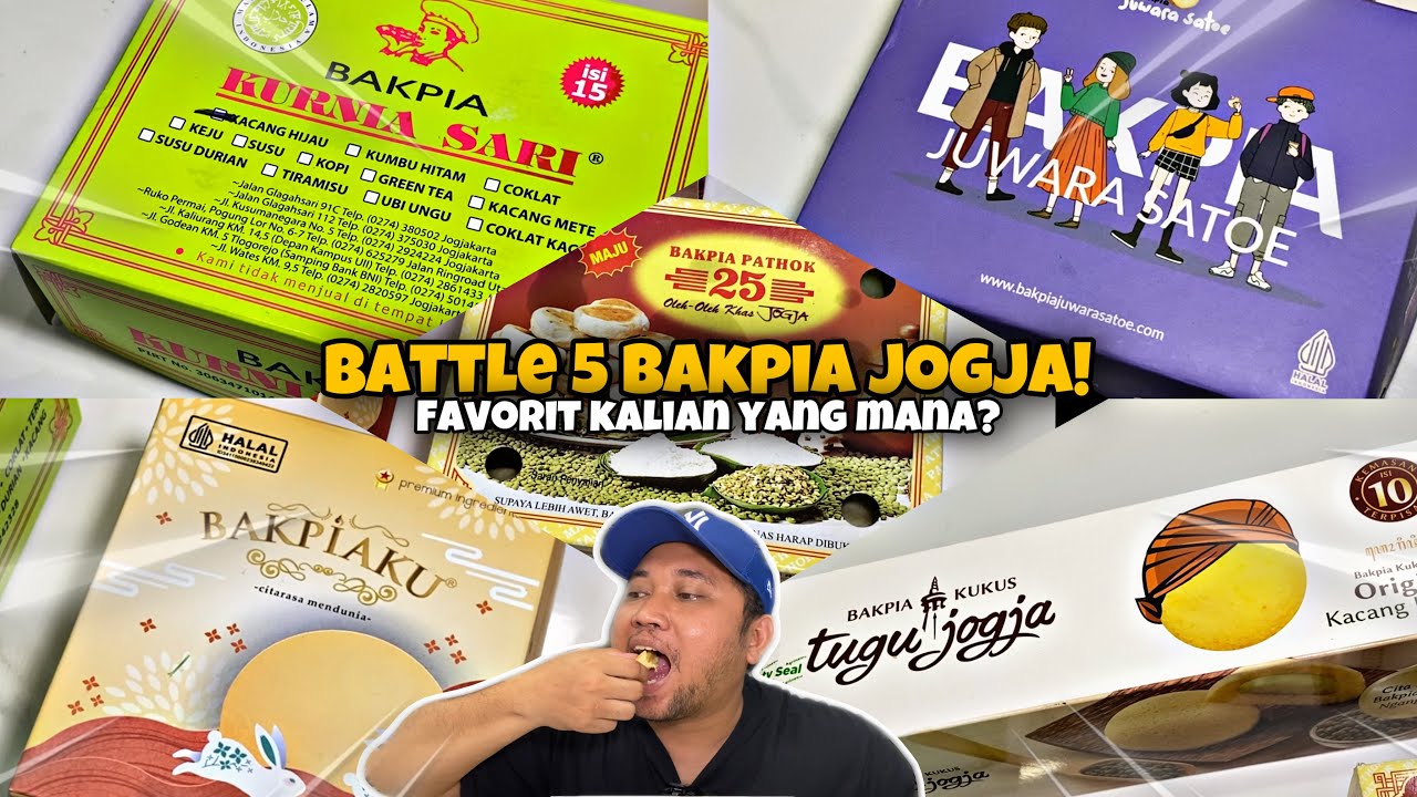 BAKPIA MANA YANG PALING ENAK? BATTLE BAKPIA JOGJA