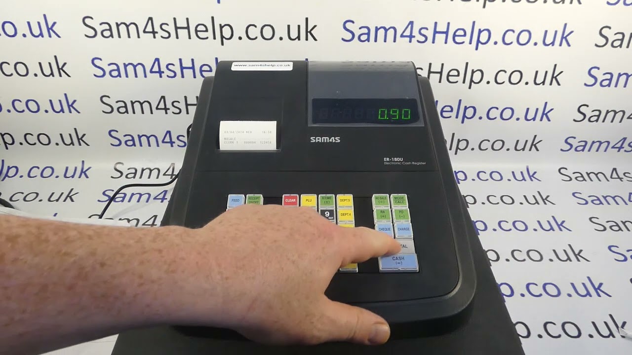 E15 Error Message Sam4S ER-180U / ER180 Cash Register