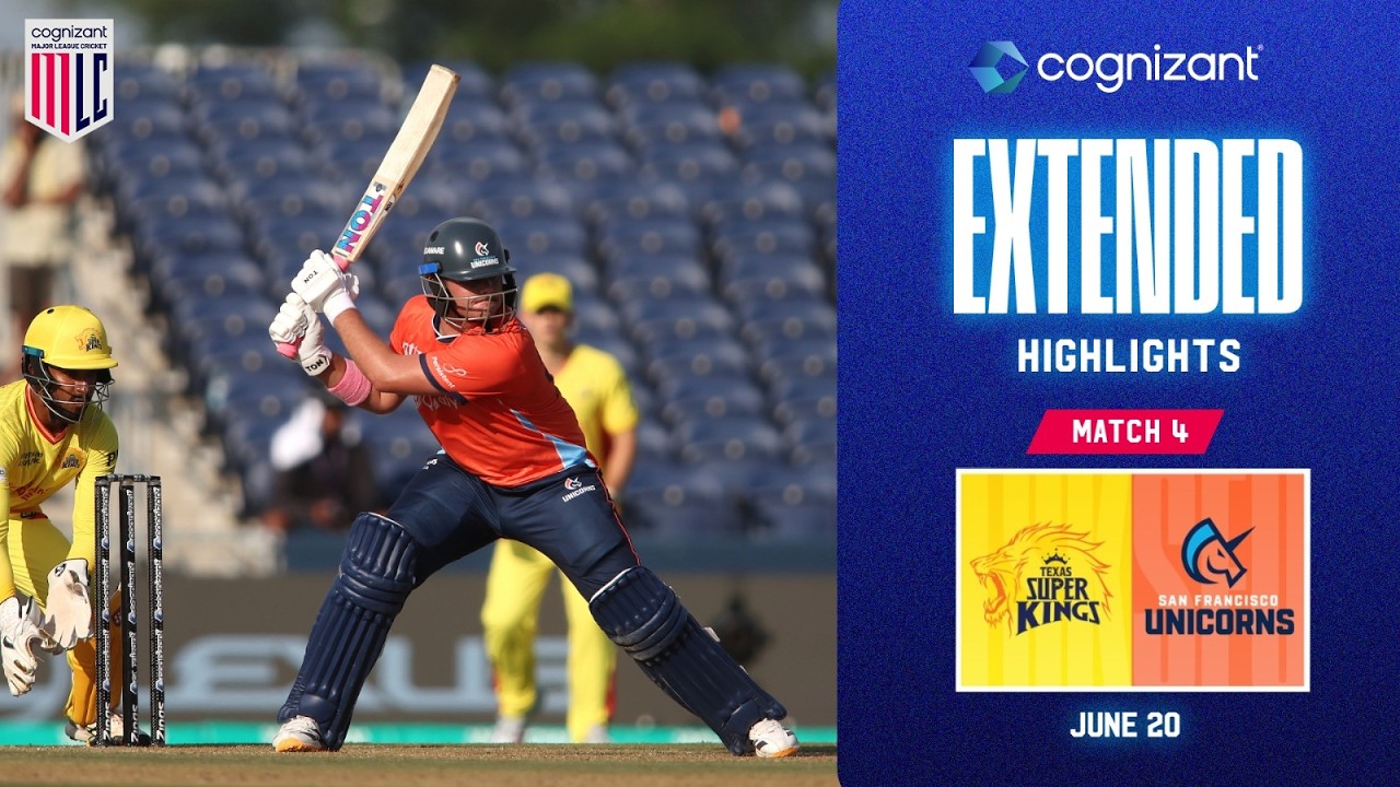 Cognizant Extended Match Highlights | Texas Super Kings vs San Francisco Unicorns | Match #4
