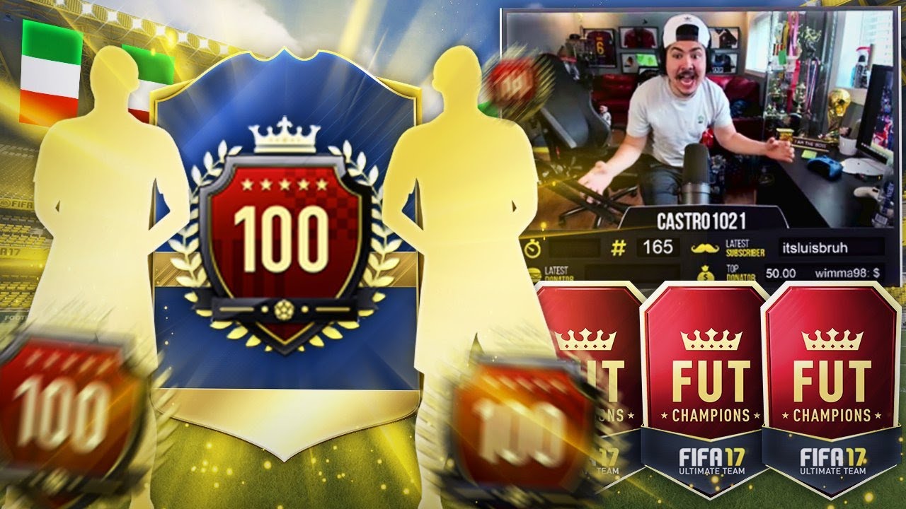 X3 TOP 100 REWARDS!!! 95 TOTS IN A PACK! FIFA 17