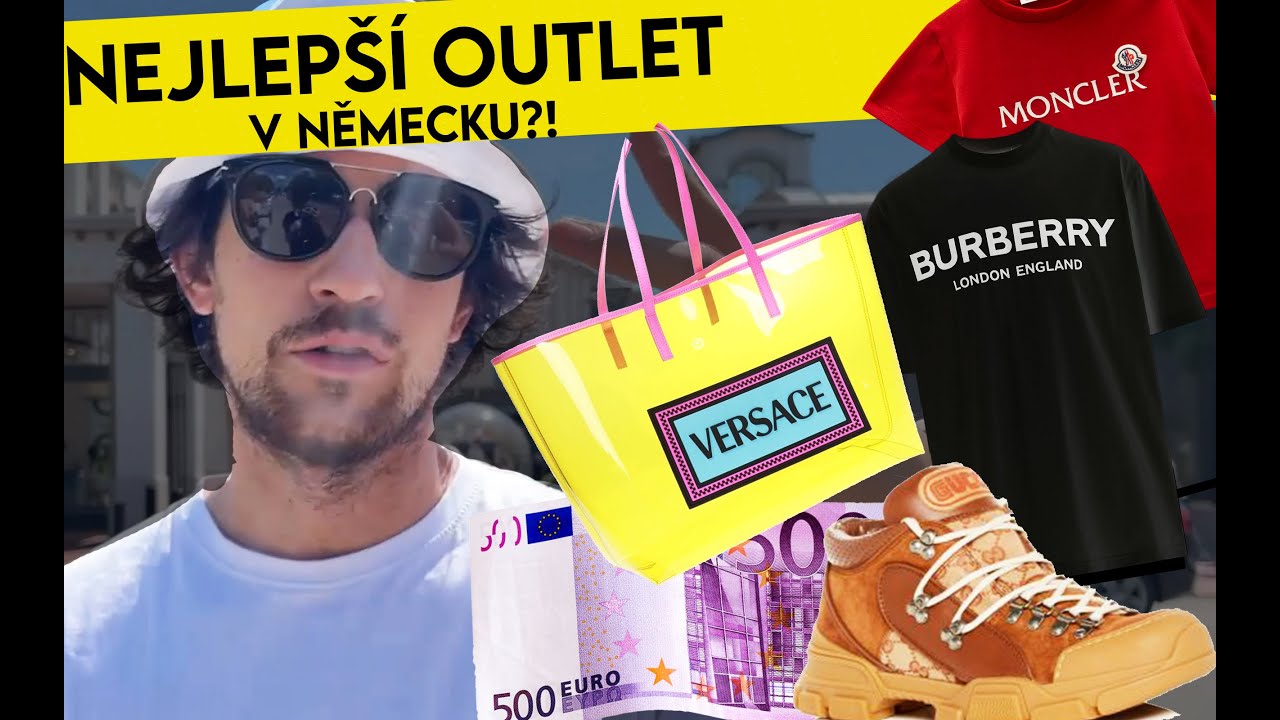 ÚTRATA 1000€  V GUCCI, VERSACE a MONCLER OUTLETU V NĚMECKU?! | + VERSACE, PRADA, NIKE a BURBERRY