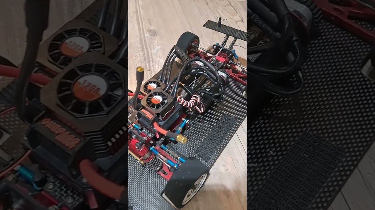 Dual Motor Carbon WLtoys 124019 #rccar #rcspeedrun #wltoys #surpasshobby #custom