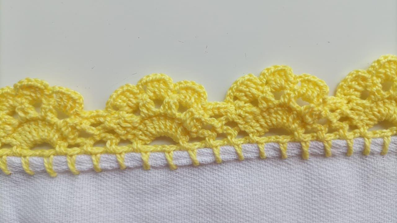 Bico de croche para pano de prato #591