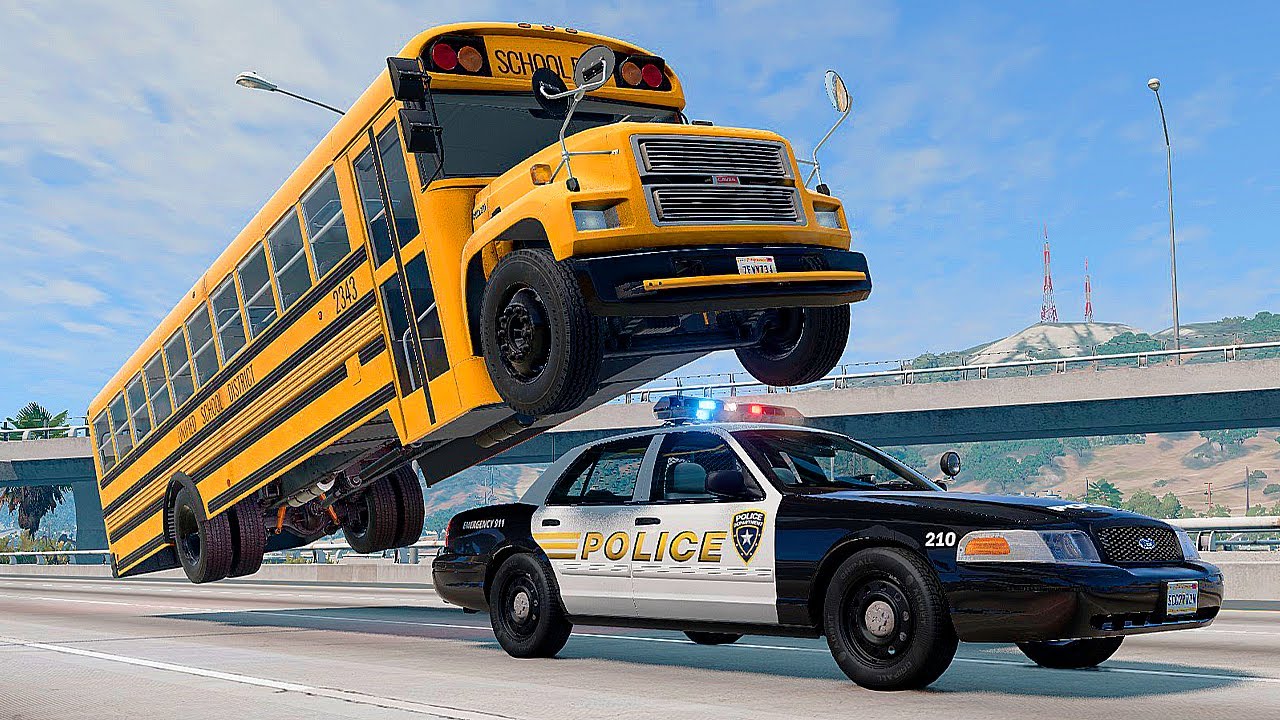 Police Chase and Epic Car Crashes | BeamNG.Drive #15