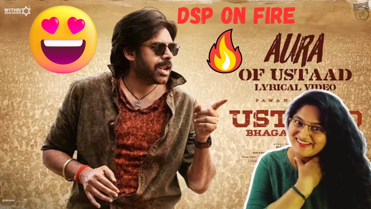 AURA OF USTAAD LYRICAL REACTION | USTAAD BHAGAT SINGH | PAWAN KALYAN | HARISH SHANKAR | DSP