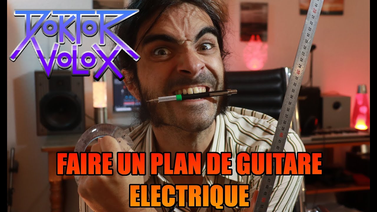 comment faire un plan de guitare électrique! tuto lutherie pour fabrication de guitare ou basse