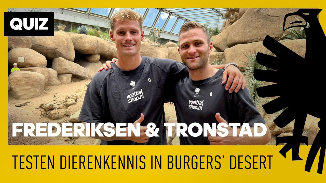 QUIZ | Frederiksen en Tronstad testen dierenkennis in Burgers' Zoo 🐘❓