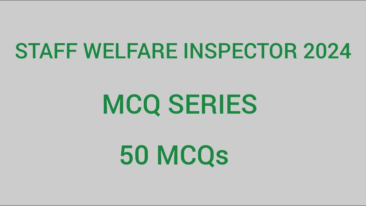 MINES ACT | Expected MCQ series  (RRB STAFF & WELFARE INSPECTOR - 2024) Lecture-1