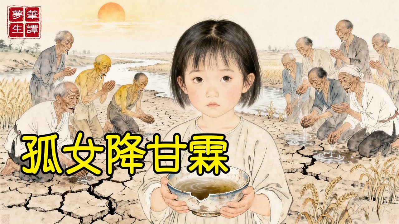 6歲孤女被繼母趕走，全村唾棄視她為災星，全村陷入水荒時候，她竟用最後一口水反轉命運！全村傻眼。#故事#民間傳說#奇遇#報恩#原創故事