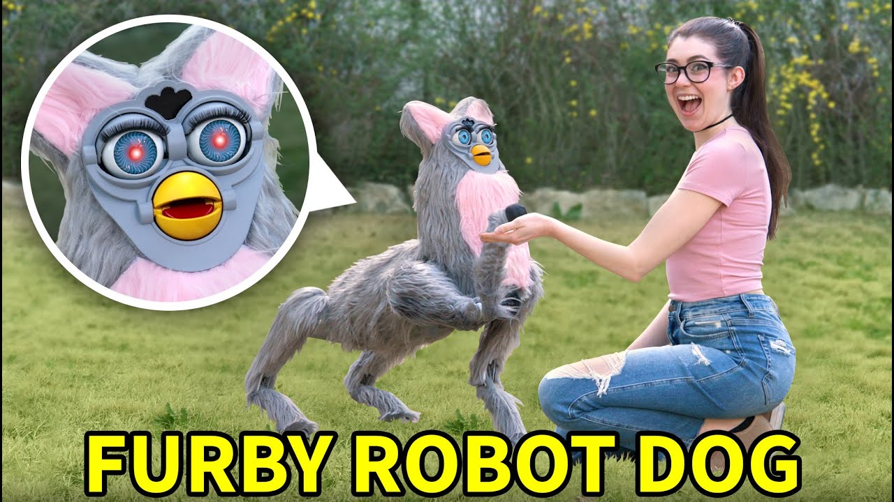 Making a Dog-Sized Furby Robot (and taking it on a walk)