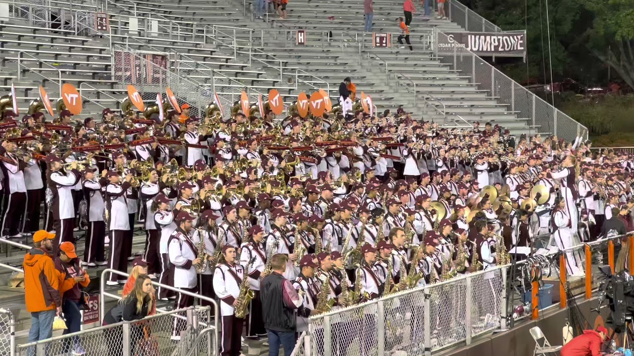 Marching Virginians at Virginia Tech, end of game performance, Notre Dame game 10/09/2021