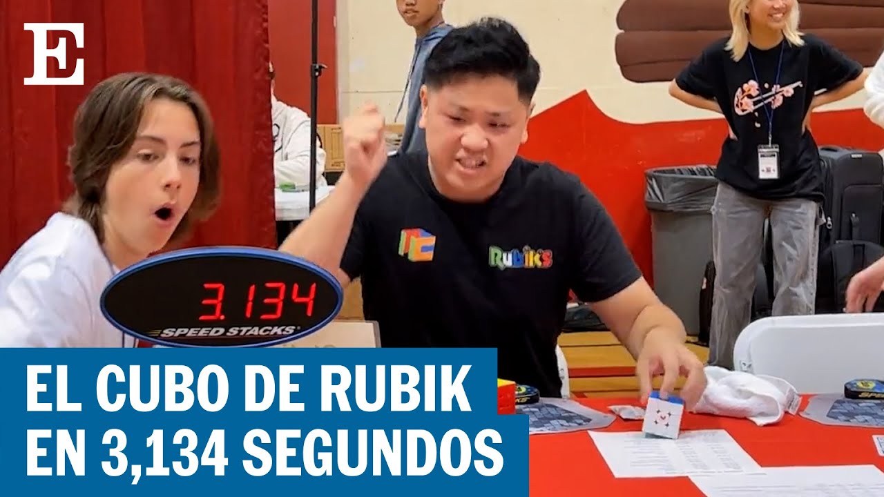 R&Eacute;CORD MUNDIAL: Un joven con autismo resuelve el cubo rubik en 3,134 segundos | EL PA&Iacute;S