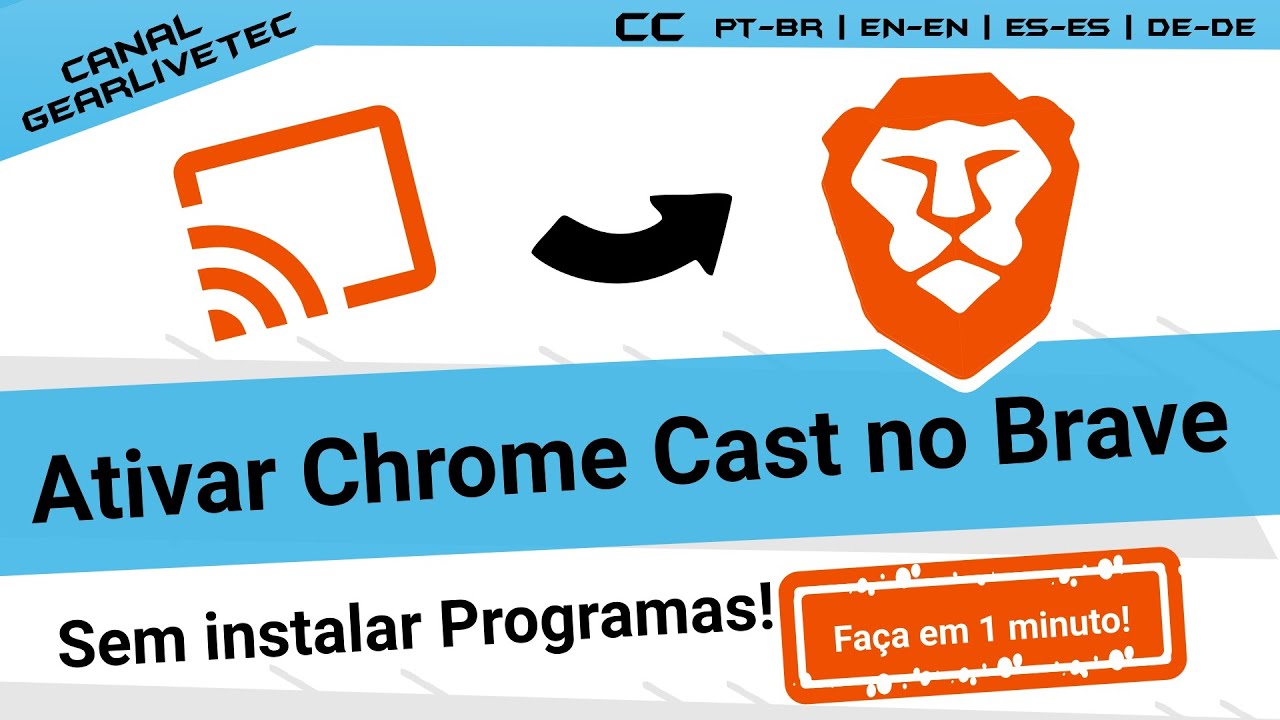 Como Ativar Chrome Cast no Navegador Brave
