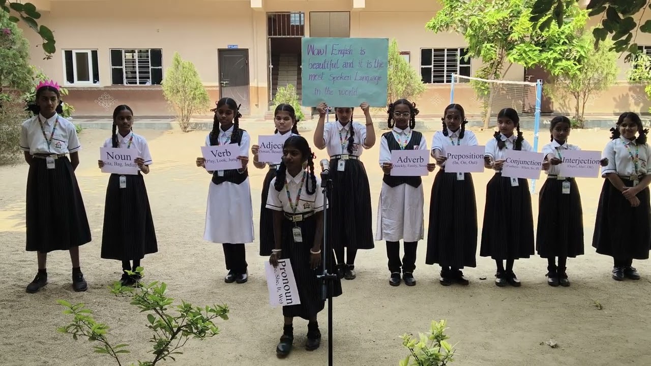 English Language Day celebrations at Akshara School Korutla