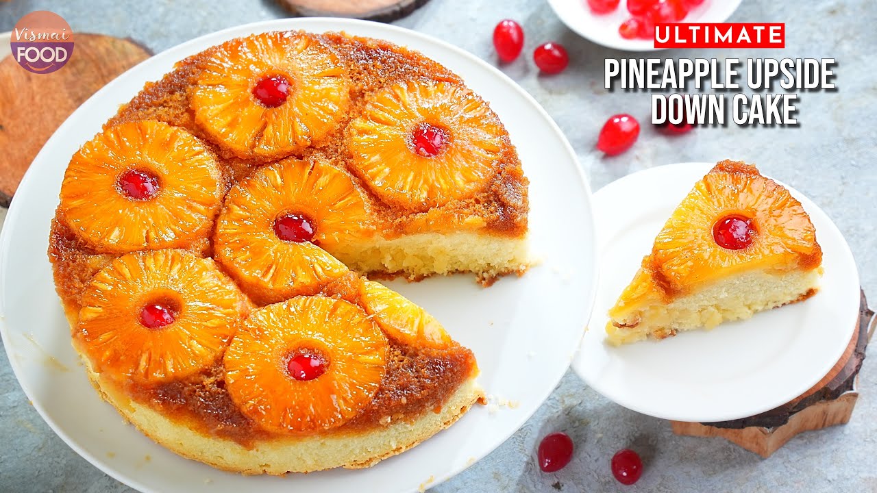 Super Soft & Juicy Pineapple Cake | పైనాపిల్ అప్సైడ్ డౌన్ కేక్ రెసిపీ – Must Try!