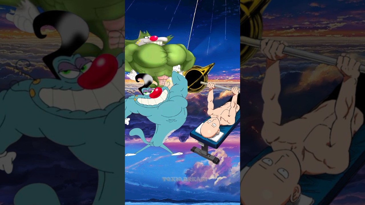 Oggy and Jack Vs Saitama