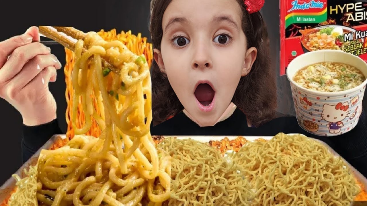 BAHAR BANU ALYA VE KUZENLERİ İLE NOODLE PARTİSİ YAPTIK !!