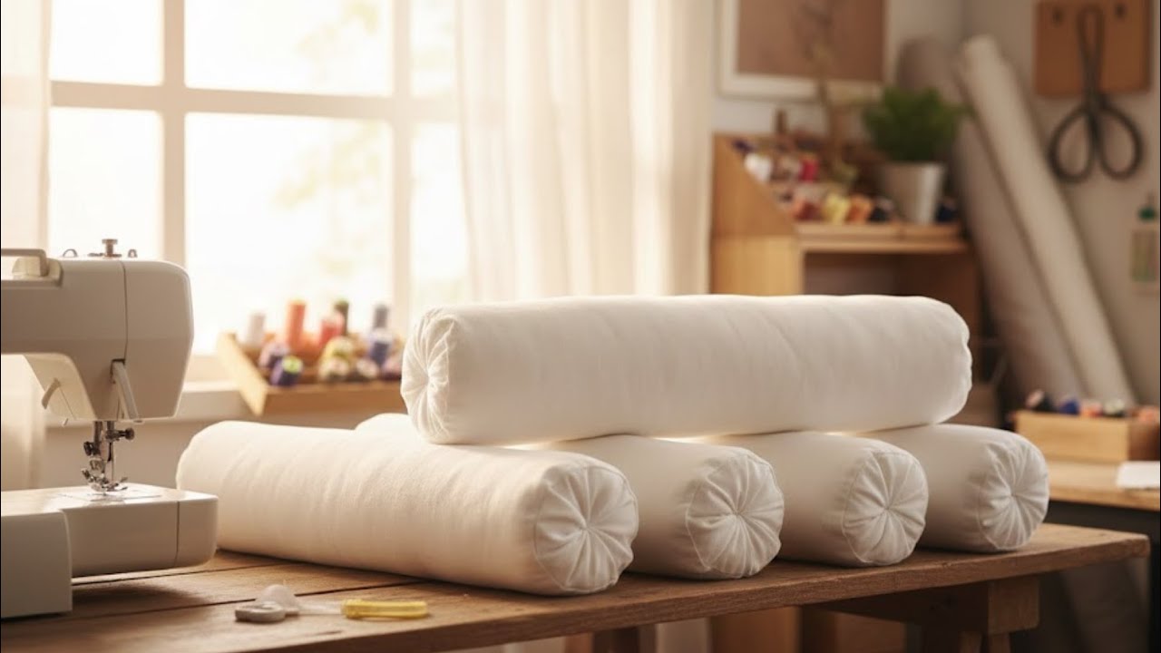 How to Make a Baby Bolster Pillow Insert | Easy Sewing Project 