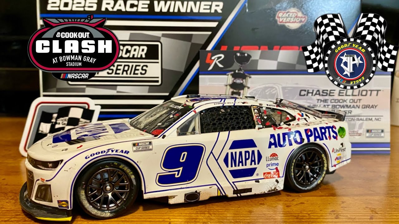 2025 Chase Elliott Napa Auto Parts Cookout Clash @ Bowman Gray raced version 1/24