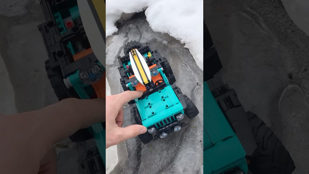 2026 LEGO Technic Jeep Wrangler Rubicon #42227 set is perfect for winter rides 🤣🤣 #legotechnic
