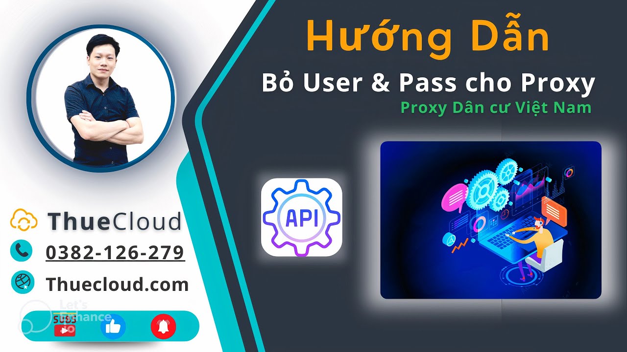 Cách bỏ Username, Password cho Proxy, tương thích với Tools, API.. Proxy dân cư Việt Nam.