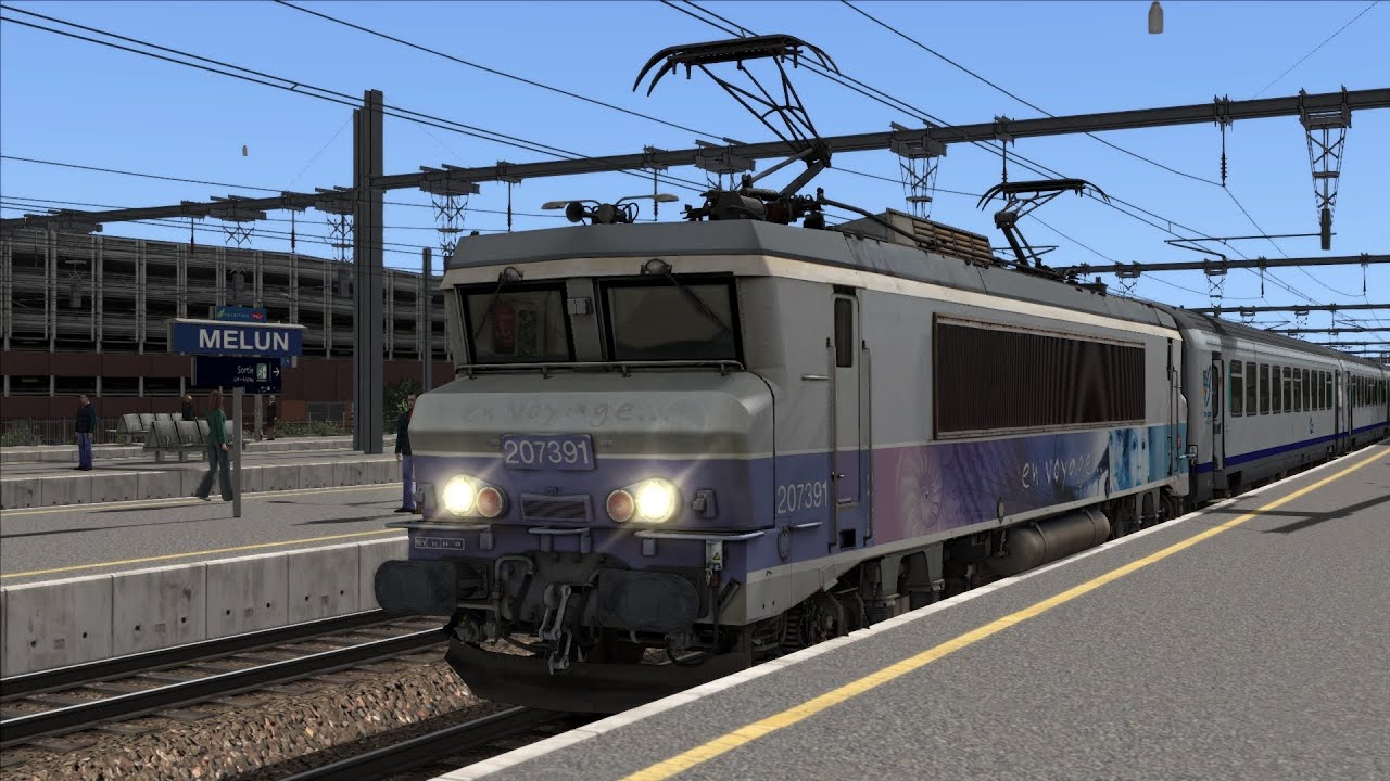 Train Simulator : TER Paris - Laroche Migennes entre Melun et Moret en BB7200+Corail !