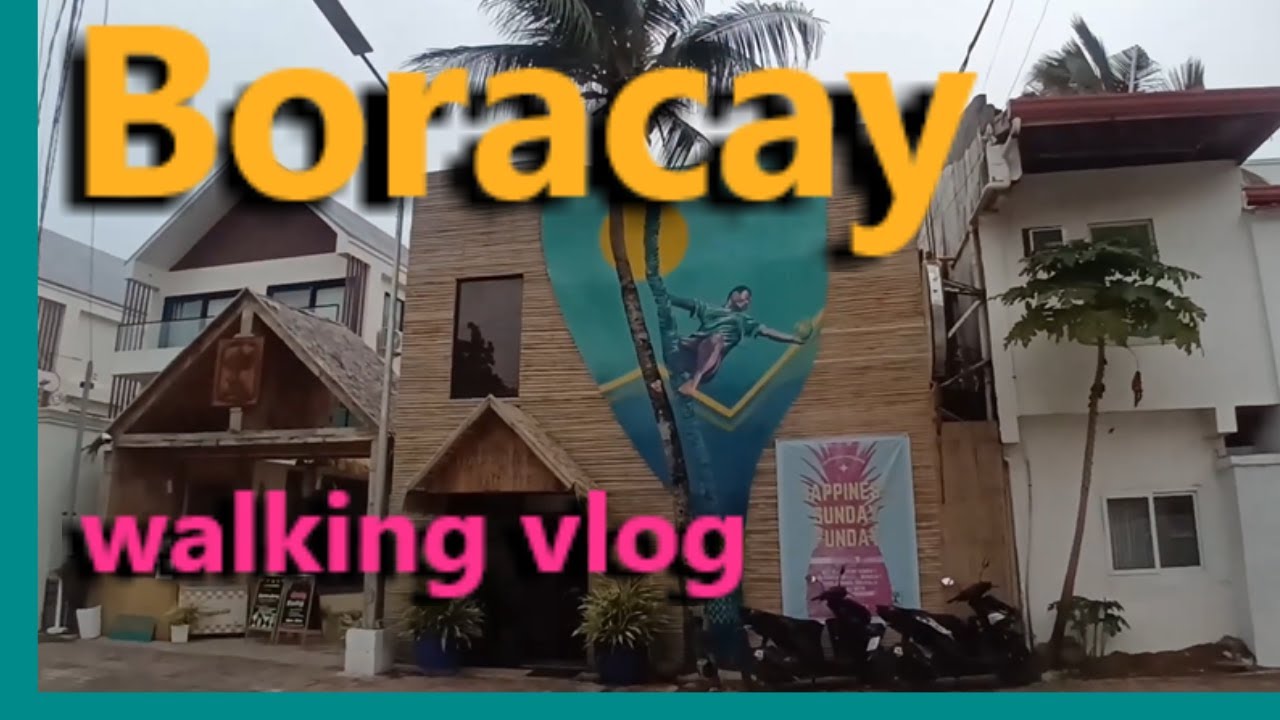 Boracay street  of  Happiness Hostel,  Bale Me,  Lanterna Hotel & Chill Out Hostel