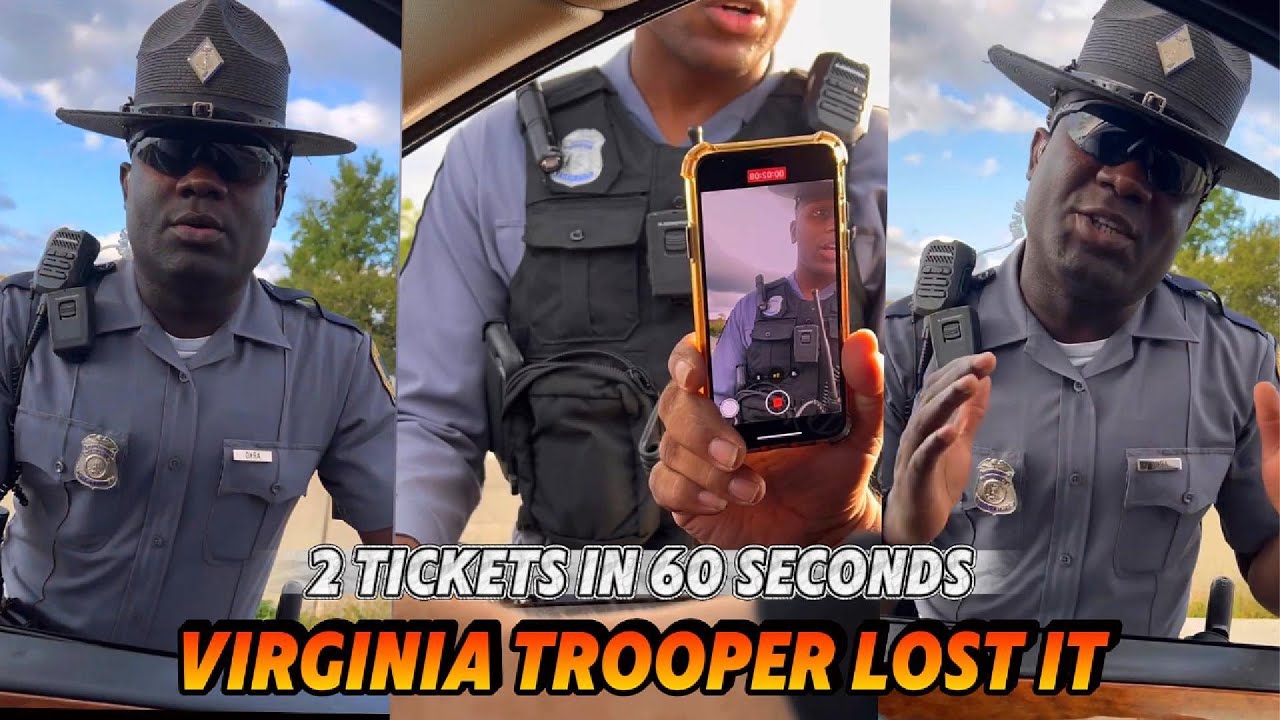 Virginia State Trooper Gives Two Tickets in Under ONE Minute! Virginia Stop Out of Control